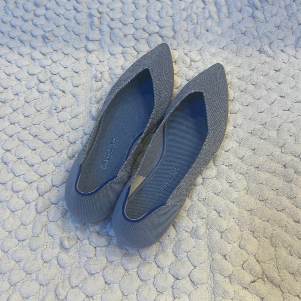 Rothy’s The Point - Something Blue - never worn - size 10.5